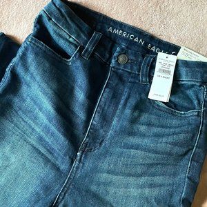 AMERICAN EAGLE Curvy Highest waisted jeggings Size 6 SHORT dark wash jeans